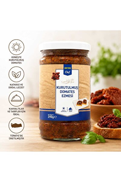 Metro Chef Kurutulmuş Domates Ezmesi 290g