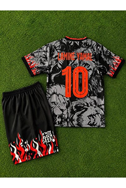 BYSPORTAKUS F.c Barcelona Lamine Yamal Ejderha Desenli Özel Konsept Çocuk For...