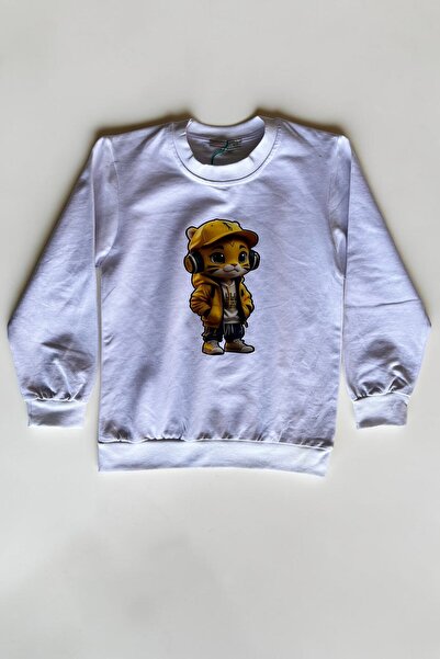 Minik Motion Set of 3 Children's Printed 2-Thread Combed Cotton Sweatshirts