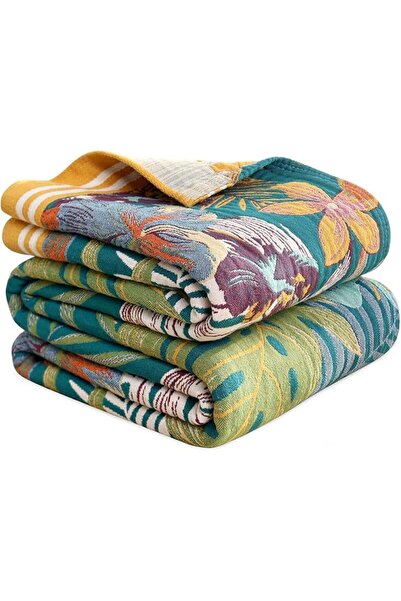 GENERAL MSGKV Boho Throw Blanket 100% Cotton Blankets for Bed Couch 60'x80', ...