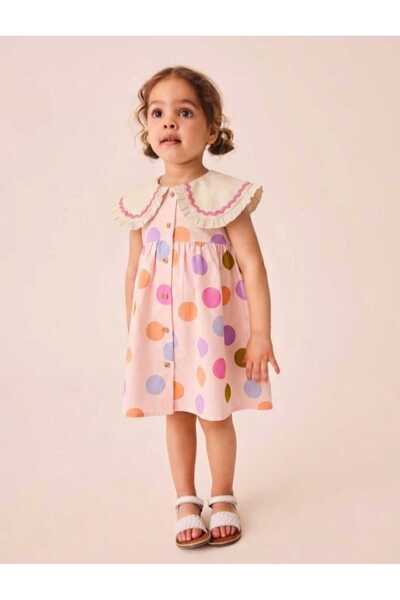 CHİCKİDSWEAR Girl's Ruffled Summer Dress – Patterned