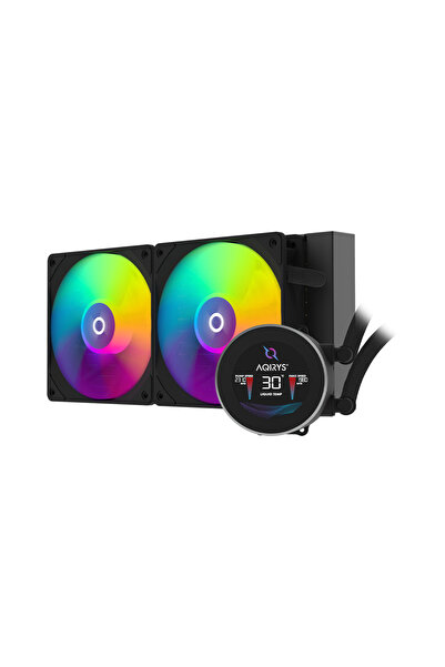 OEM Sistem de răcire procesor AiO cu lichid Eficient Silențios LCD ARGB Negru...