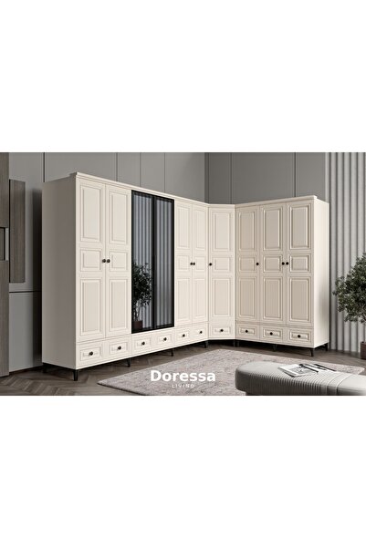 Doressa Living Merz Moon Köşe Gardırop