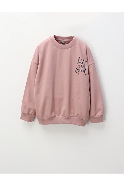 MiniKids Bluza No Way But GOD, roz-pudra