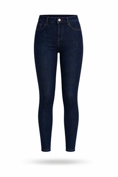5in1Canpolat Koyu Mavi İthal Full Likra Toparlayan Skinny Jean 7277