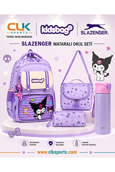 CLK SPORTS KİDSBAG Okul Çantası - Beslenme Çantası , Kalemlik , Çelik Suluk&M...
