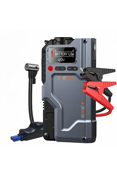 Nettech Castu CS70 Plus Max Araç içi Şarjlı Akü Takviye ve Lastik Şişirme Mak...