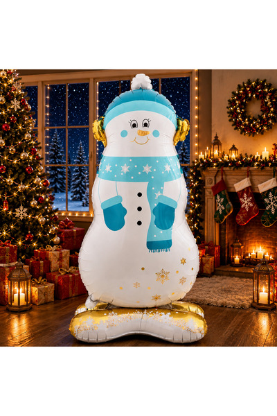 Kuzey Vip High Quality Giant 119 cm Snowman Foil Balloon Christmas Tree Ballo...