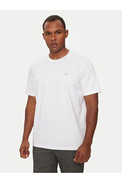 Guess BEYAZ LOGOLU ERKEK T-SHIRT