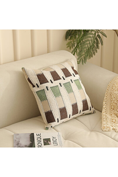 Cannon Decorative Cushion, Polyester Jacquard, 45 x 45 cm, Design TH-SM3608-2A