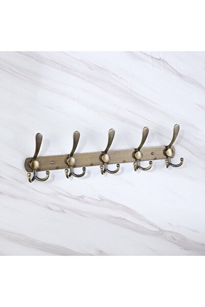 STARSTAR Coat rack old green 5 hooks stainless/metal.