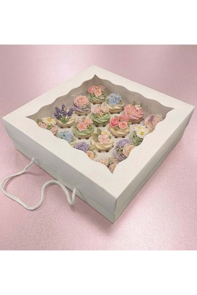 16 BÖLMELİ CUP CAKE KUTUSU 35x35x11