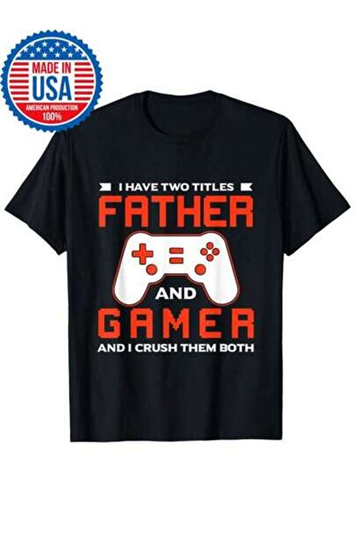 kai22 Mens Father Video Games Funny Gamer Tee Console Gaming Dad T Shirt