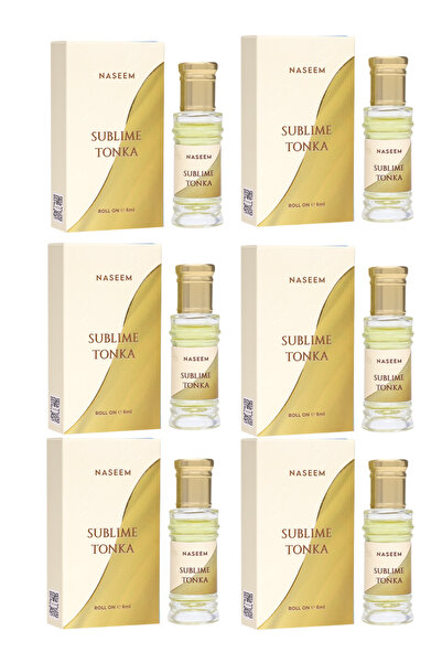 Naseem Sublime Tonka Unisex Roll-On Perfume Oil 6ml – Pack of 6