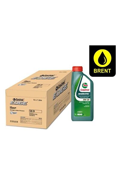 CASTROL زيت محرك MAGNATEC 5W-20 صناعي بالكامل بتقنية Dual Lock، عبوة 12 × 1 ل...