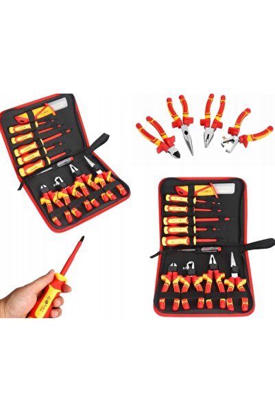 Kraft&dele SET DE SCULE PROFESIONALE IZOLATE PENTRU ELECTRICIAN 11 PIESE + OR...