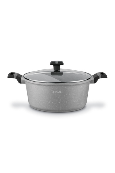 Starke Pro Set de vase de gătit, tigaie adâncă pentru inducție, gri Musse, 10...
