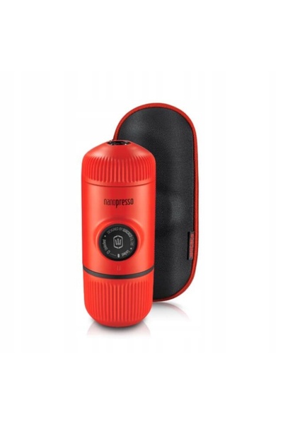 Wacaco Aparat de cafea portabil + husă (roșu lavă) Nanopresso