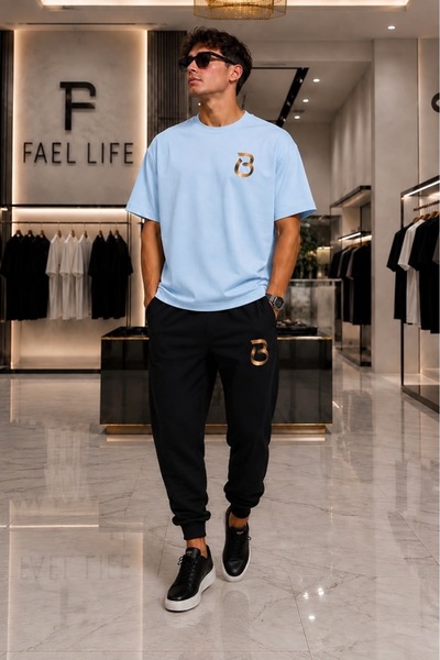FAEL LİFE UNISEX ΣΕΤ ΜΠΛΟΥΖΑΚΙ ΚΑΙ ΦΟΥΤΕΡ ΜΕ ΣΤΑΜΠΑ B, Άνετης Εφαρμογής