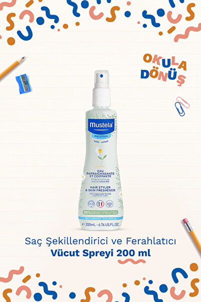 Mustela Papatyalı Bebek&Çocuk Şampuanı+Saç&Vücut Spreyi+Faber-Castell 4'lü Oyun Hamuru Hediye