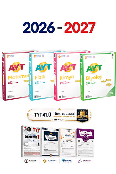 Üç Dört Beş Yayıncılık AYT Sayısal Soru Bankası Set | Türkiye Geneli Deneme P...