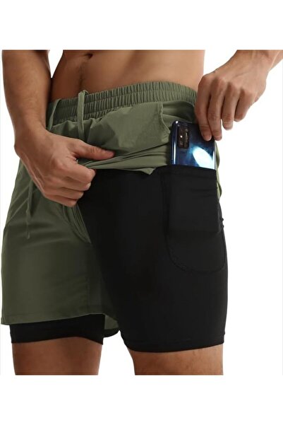 Award Fashion Men's Quick Dry Fitness Training Halısa Short Tights Outdoor Sh...