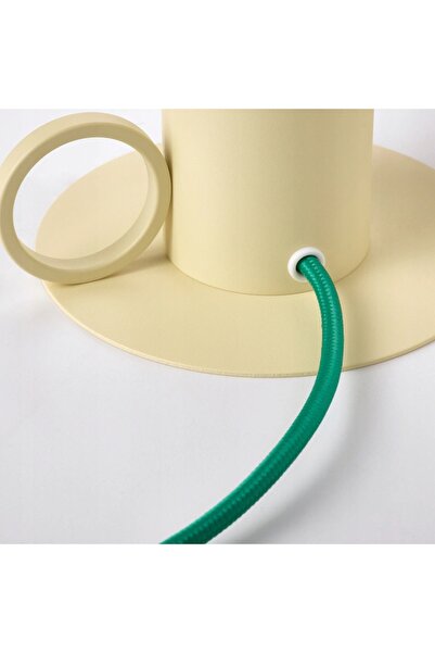 NO BRAND Lampă de masă IKEA ASKMULLER, lumină reglabilă galben-verde, 24 cm