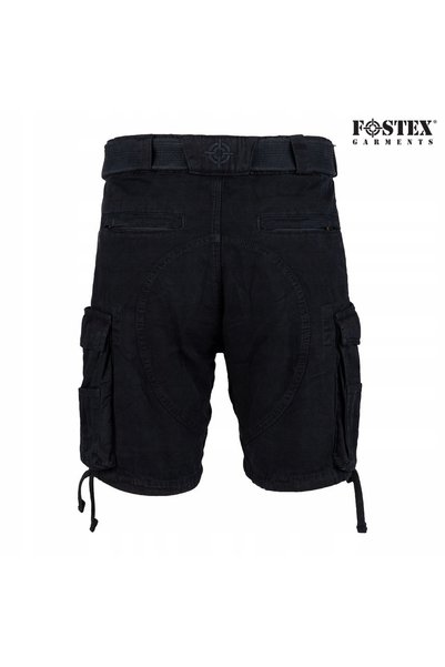 NO BRAND Pantaloni scurți bărbați cargo Fostex bumbac rezistent + curea negru...