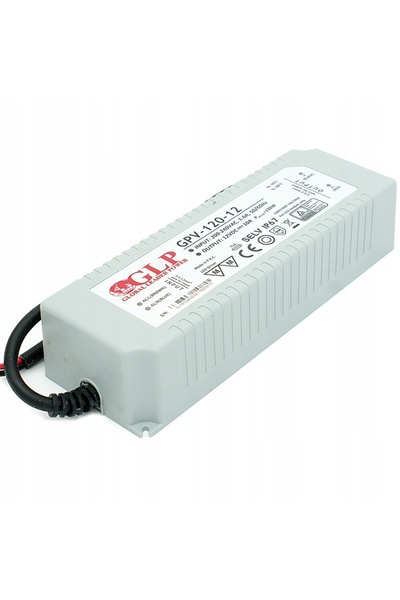 NO BRAND Sursă de alimentare etanșă de 12 V, 120 W, 10 A pentru LED-uri, tran...