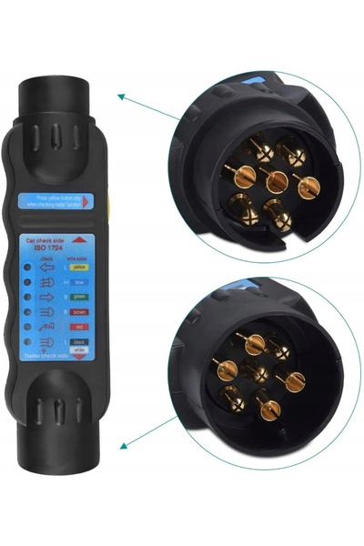 Kraft&dele Tester pentru priza cârligului de remorcare + 2 adaptoare