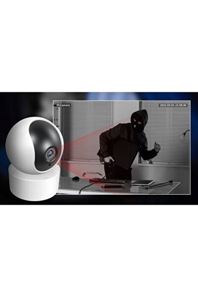 PGST Cameră IP Rotativă WiFi Albă de Interior T53 4MM TUYA ALEXA