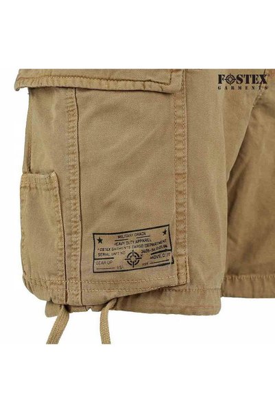 NO BRAND Pantaloni scurți bărbați cargo Fostex din bumbac rezistent + curea C...