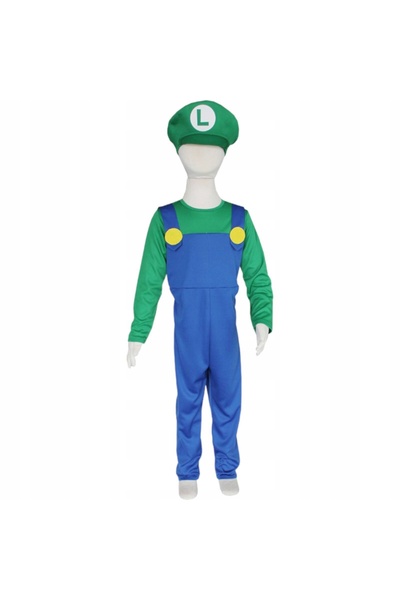 Toys Costum Super Mario Luigi pentru băieți, costum pentru petrecere, pălărie...