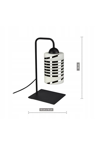 NO BRAND Lampă de masă decorativă LED, cu lumină de noapte, din sticlă și crom