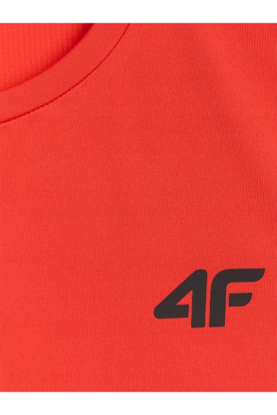 4F Tricou de antrenament fără mâneci pentru bărbați 4FWAW25TFSLM554 roșu