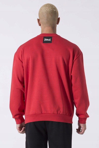 EVERLAST Bluză bărbătească Streetwear cu guler rotund roșu/negru M