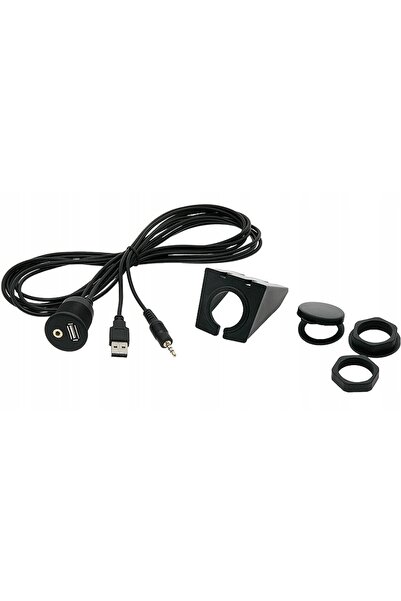 Blow Suport auto cu priză USB + AUX și cablu de 2m