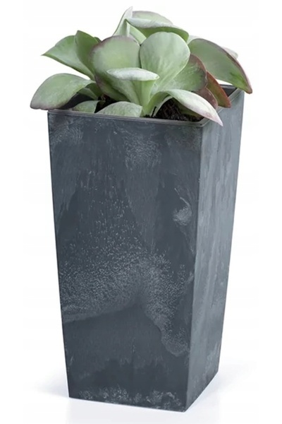 Prosperplast Urbi DURS225E Jardinieră din beton, înaltă, 42 cm, cu inserție