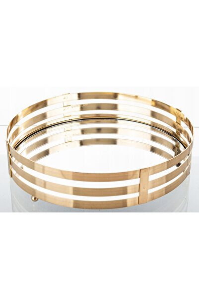 NO BRAND Tavă decorativă aurie, elegantă și plină de glamour, decor pentru ca...