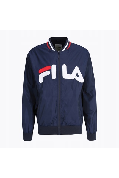FILA Geacă bărbați Logrono Logo Bomber negru iris L