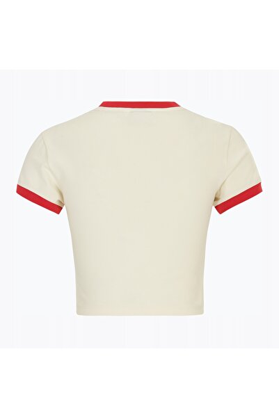 FILA Tricou de damă Luverne Tight Ringer, alb antic, L