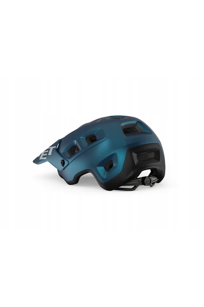 NO BRAND MET Terranova albastru teal/negru metalic mat 56-58 cm (M) cască de ...