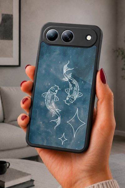 TECNO Spark 40 5G Uyumlu KozmikKoi Desenli Kamera Korumalı Darbelere Dayanıkl...