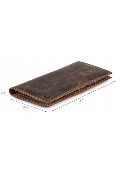 NO BRAND Portofel din piele, unisex, subțire, cu protecție RFID, cadou, verde...