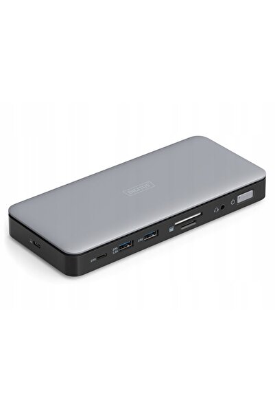 Digitus Stație de andocare USB-C HDMI 4K x2 RJ45 USB 3.2 x2 USB-C 3.2 x1 Alim...