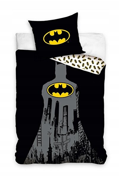 NO BRAND SET DE ALEAGĂ BATMAN 140x200: plapumă 70x50, pernă 100% bumbac