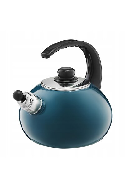 NO BRAND Fierbător elegant cu fluier, emailat, pentru inducție, 2,1L, email t...