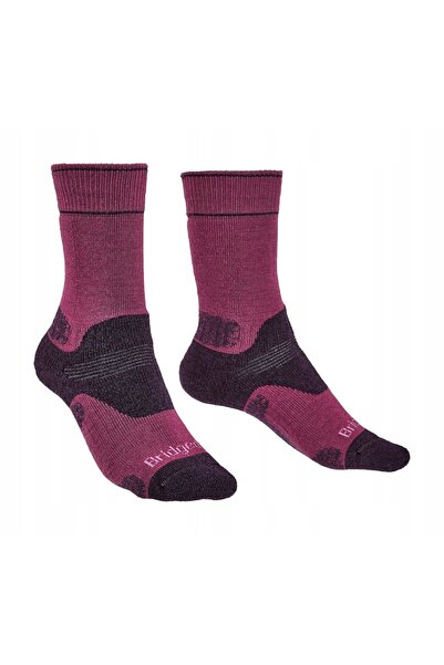 NO BRAND Șosete de trekking Bridgedale Hike Mid Merino P Boot - berry 38-40