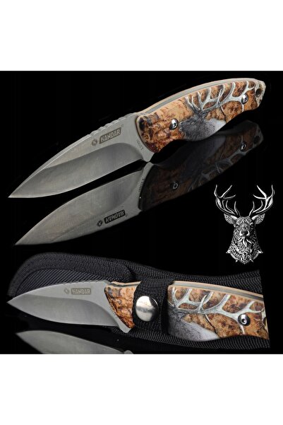 NO BRAND Cuțit de vânătoare KANDAR JELEŃ FULL-TANG DEER ND28