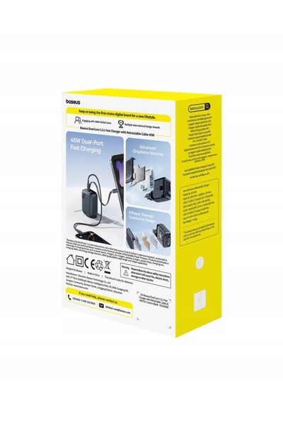 NO BRAND Încărcător de rețea Baseus EnerCore CJ11 45 W USB-C – negru